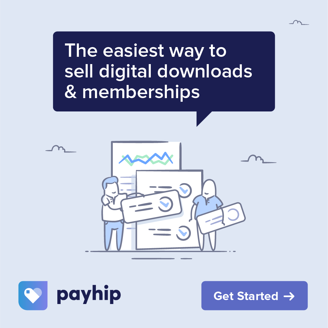 Large Square Sell Downloads and Memberships