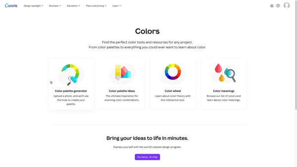 canva colors