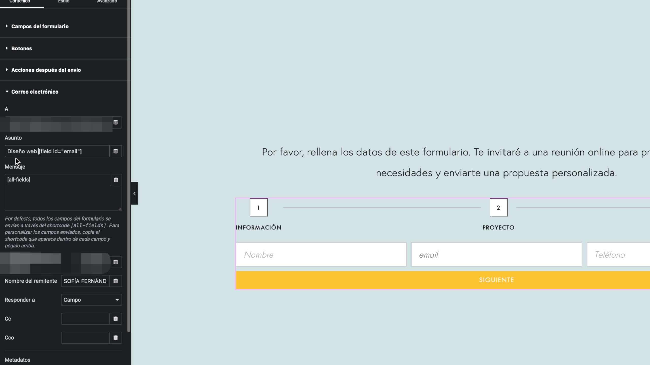 Cómo configurar un formulario de Elementor para conectarlo con Streak CRM