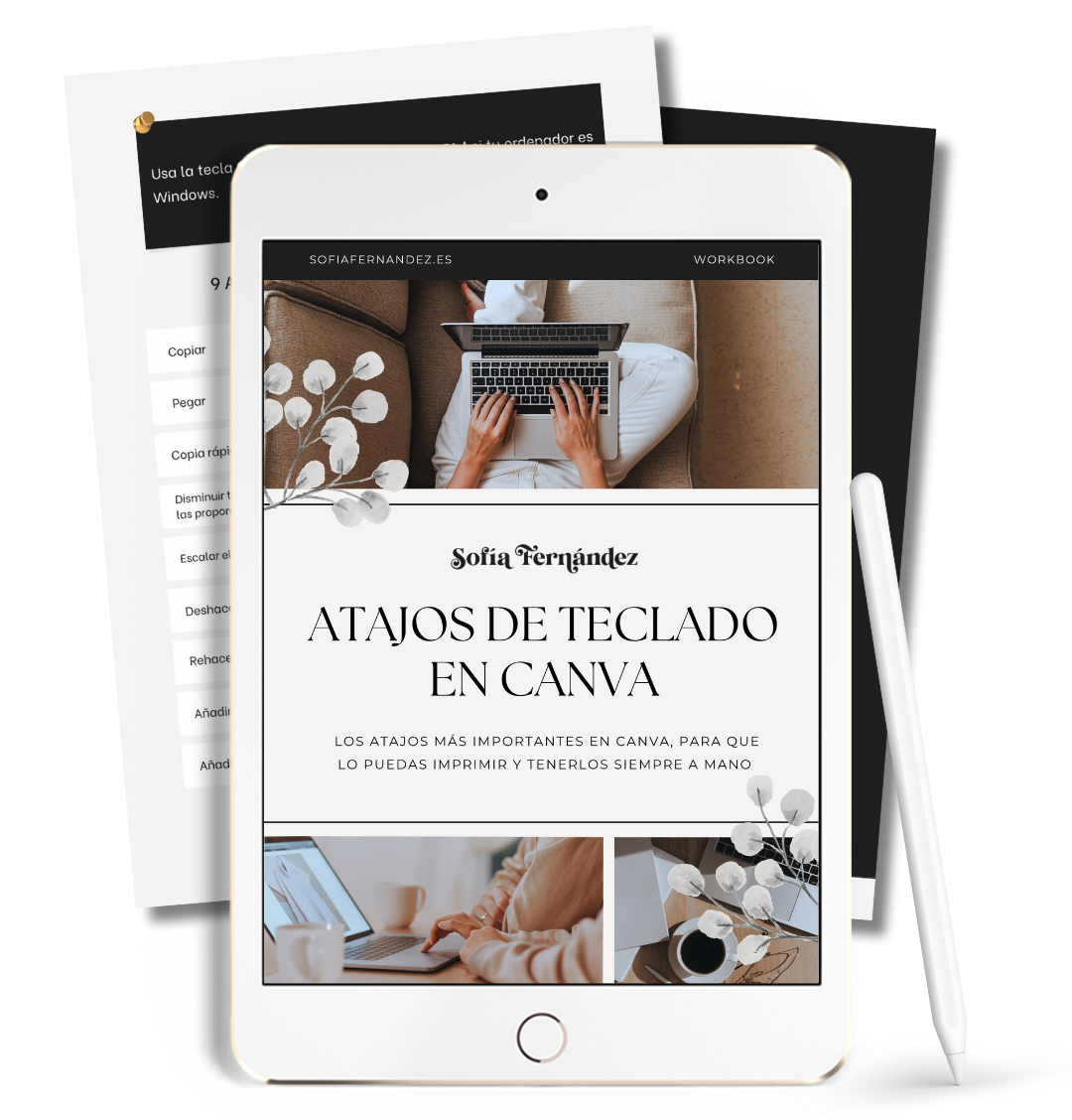 guia atajos de teclado en canva